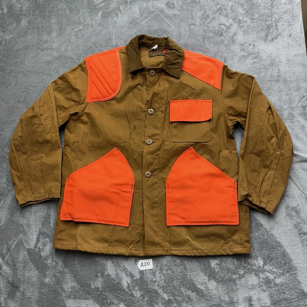 Vintage Stream & Field Men's Size Large Hunting Outdoor Jacket Corduroy Collar